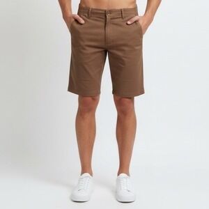 Good Man Brand Mens Casual Shorts Khaki Tan Size S
